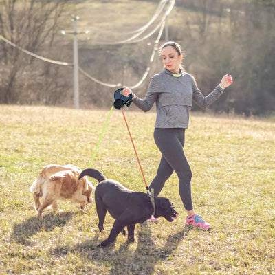 Retractable Pet Leash Two Pets