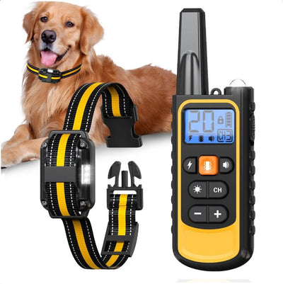 ElDog Pet Training Collar Rechargeable Waterproof Electric Shock Anti Bark R800m - Threads & Tassels