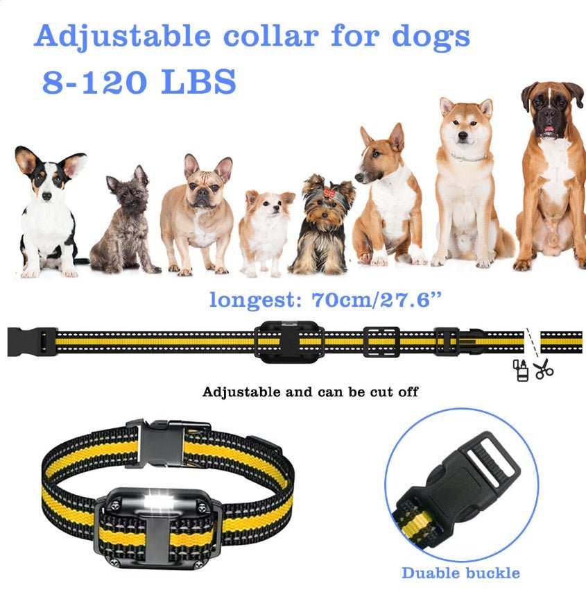 ElDog Pet Training Collar Rechargeable Waterproof Electric Shock Anti Bark R800m - Threads & Tassels