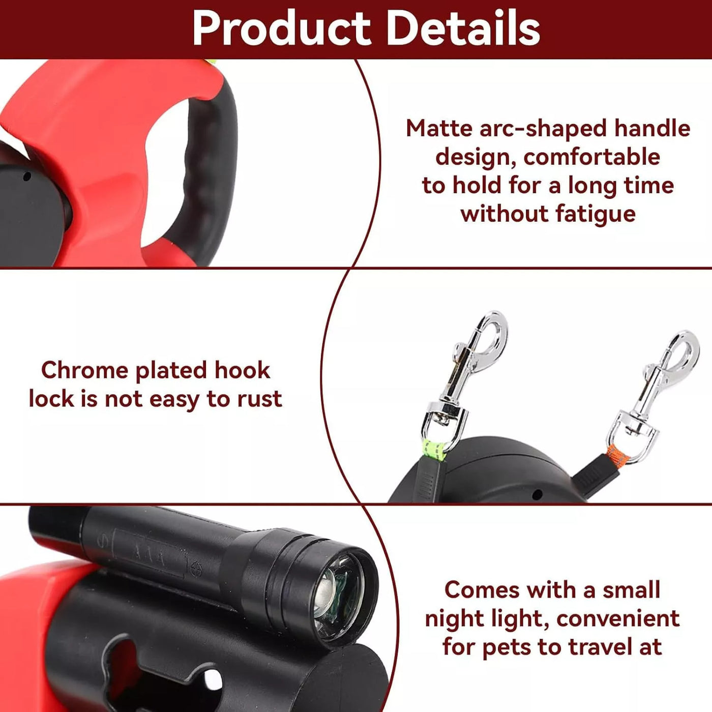 Retractable Pet Leash Two Pets