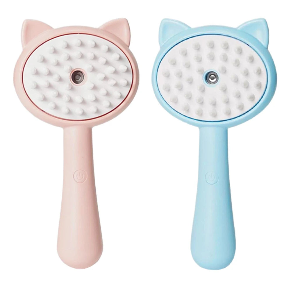 Hair Cleaning Brush With Mist Multifunctional Cat with Rechargeable Batteries