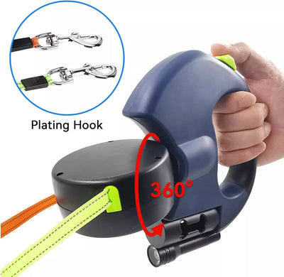 Retractable Pet Leash Two Pets