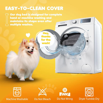 Pet Dog Bed Cat Beds Luxury Soft Washable Puppy Cushion Warm Pet Basket - 90 70CM - Threads & Tassels